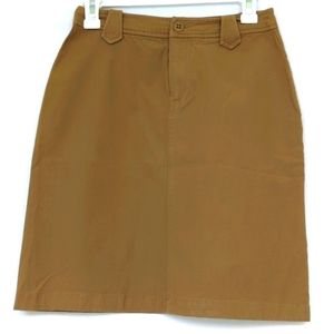 BANANA REPUBLIC | Vintage Khaki Brown Tan Pencil Stretch Skirt